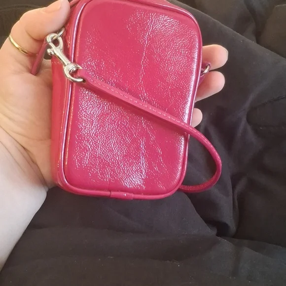 Coach Pink Mini Wristlet - Picture 2 of 5